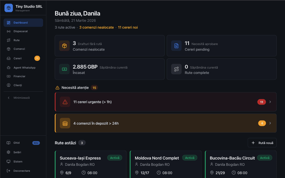 colet.app dashboard